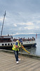 PS 'Waverley' Being Tied up at Helensburgh Pier