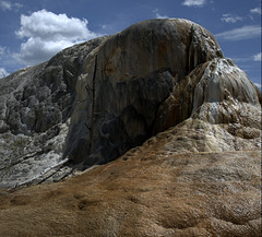 Outcrop at Mammoth Hot Springs