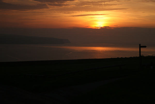Sunset at Whitby 20th June 2012