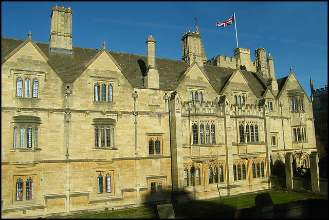 flag over Magdalen College