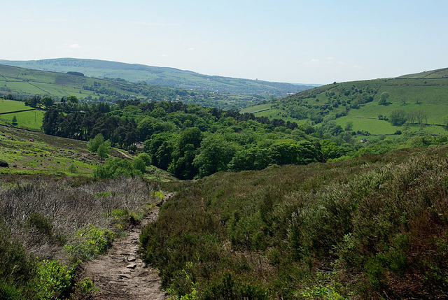 Middle Moor to Little Hayfield ( Park Hall)