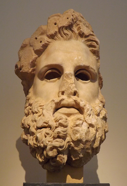 Colossal Head of Zeus in the National Archaeological Museum of Athens, May 2014