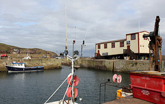 St.Abbs lifeboat station and stolen fish boxes