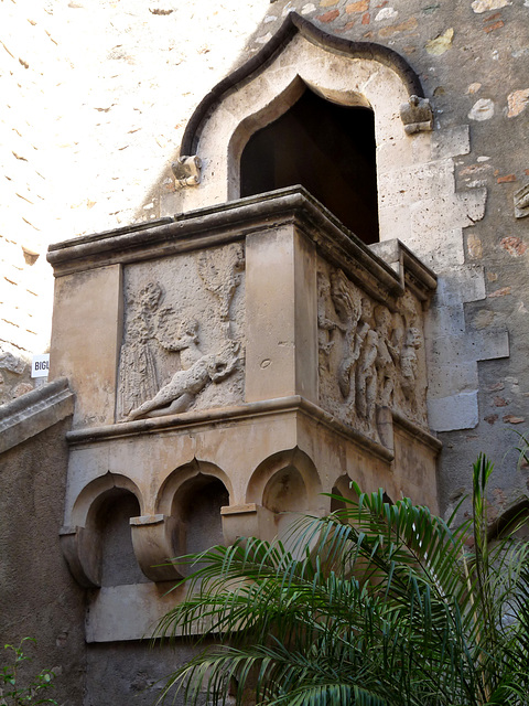 Taormina- Palazzo Corvaja- Sculptures Depicting Biblical Scenes