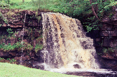Waterfalls on the River Swale near Keld (Scan from August 1993)