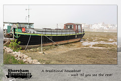 Traditional houseboat - Shoreham Houseboats - 9.4.2015