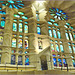 Barcellona : vista interiore laterale della Sagrada Familia