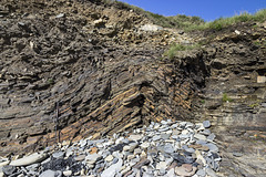 Marros west - cryogenic anticline and solifluction deposits 2