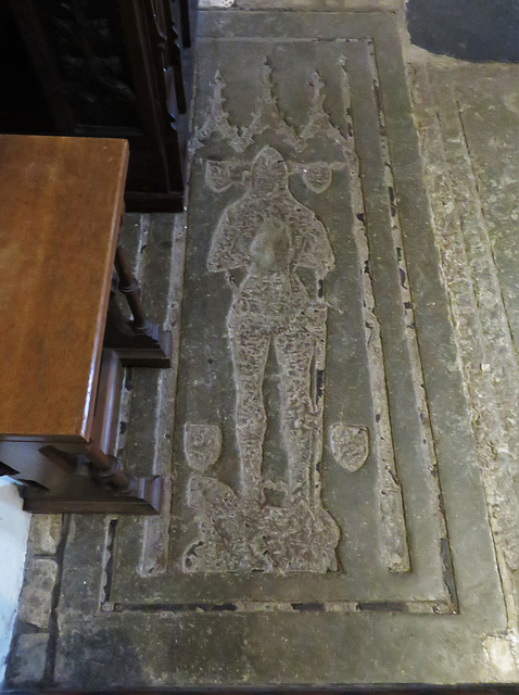 dorchester abbey church, oxon (matrix for brass of an early c15 knight55)