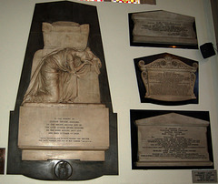 Memorials, St Peter's Church, Stoke on Trent, Staffordshire