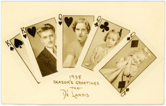 Season's Greetings from the Dé Lardis, 1938