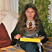 Chloe in her Harry Potter outfit