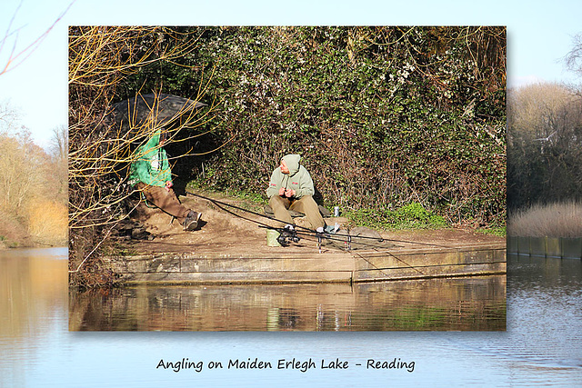 Angling on Maiden Erlegh Lake - Reading - 4.3.2015