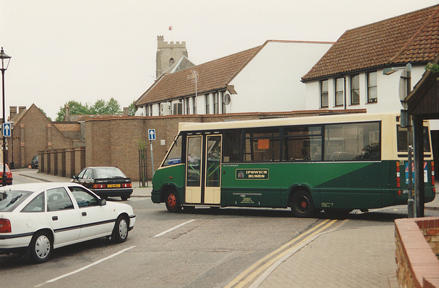 Ipswich Buses 213 (M213 EDX) in Mildenhall : 5oth Anniversary of VE Day – 8 May 1995 (264-32)