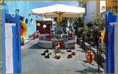 Santorini : Oia, un cortile privato attraente ed accogliente