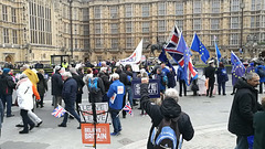 London 2018 – Brexit protests outside Parliament