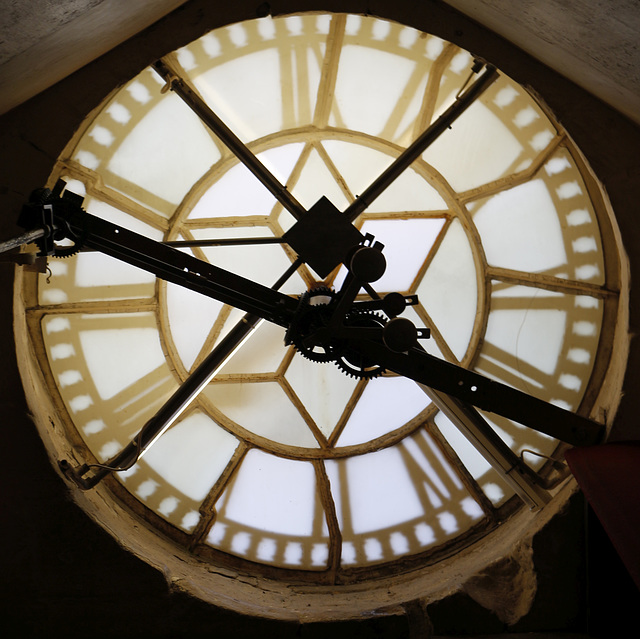 Outdoor Clock from Inside
