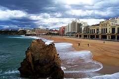 FR - Biarritz - Grand Plage, just before the rain came down