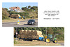 John Deere tractor with hay roll trailer - Bishopstone - 22 9 2021