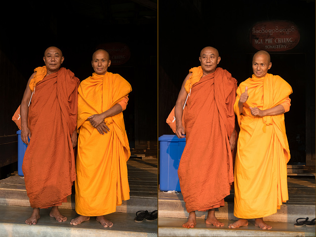 Mönche beim Nga-Phe-Kyaung-Kloster (© Buelipix)