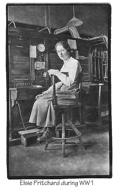 Elsie Pritchard telephonist WW1