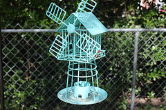 The neighbor's "Windmill" bird feeder....