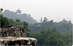 View from the city wall of Nanjing