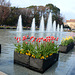 Tokyo, Ueno Park, Large Fountain with Flowerbeds