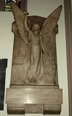 Memorial to John and Amelia Bourne, St Peter's Church, Stoke on Trent, Staffordshire
