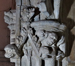 dorchester abbey church, oxon detail of mid c14 sedilia c.1340(83)