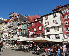 Typical houses near the riverside Porto