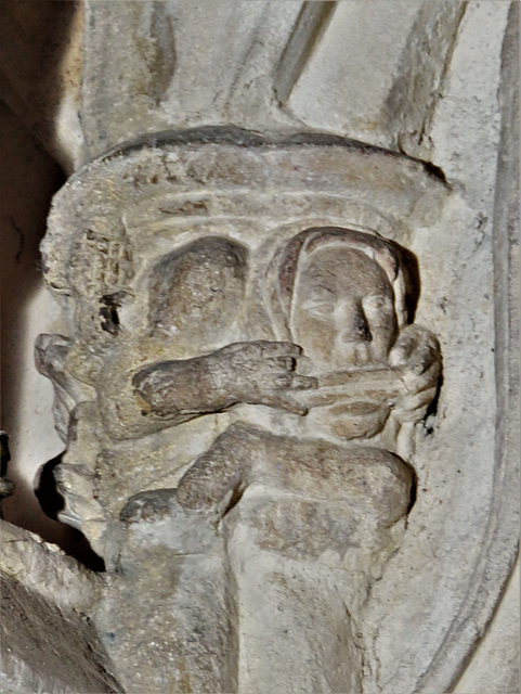 dorchester abbey church, oxon detail of mid c14 sedilia c.1340(85)
