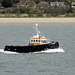 Tug viewed from the Isle of Wight ferry