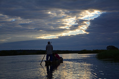 Sonnenuntergang am Sambesi River