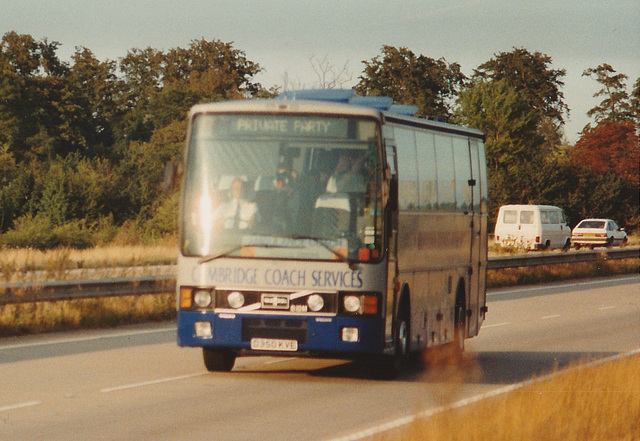 Cambridge Coach Services D350 KVE near Barton Mills - 30 Aug 1993