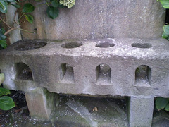 Stone stove.
