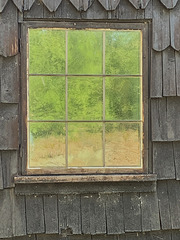 Granhult church window reflection 1