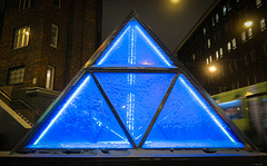 blue triangles