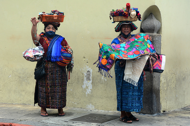 Antigua de Guatemala, Street Sellers of Souvenirs
