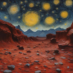 Starry Martian Night