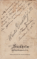 Filip Forstén's autograph at the back