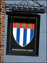 Donnington Arms pub sign