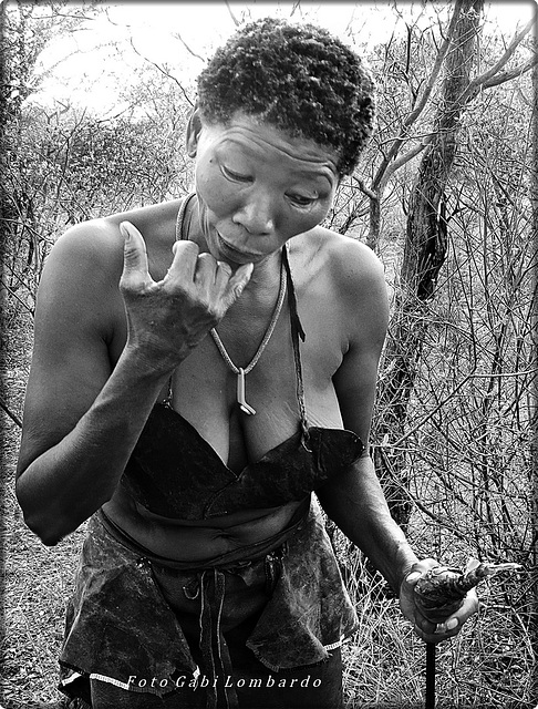 Woman from the Kalahari Desert
