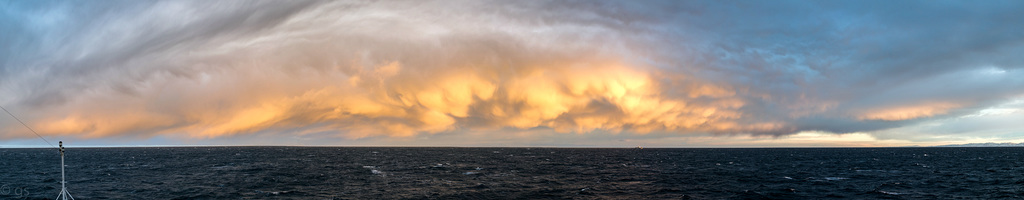 Storm clouds over Barents sea
