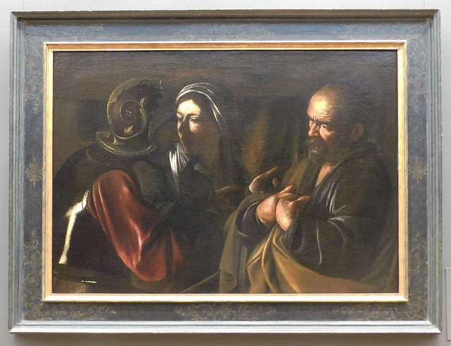 The Denial of St. Peter by Caravaggio in the Metropolitan Museum of Art, January 2022