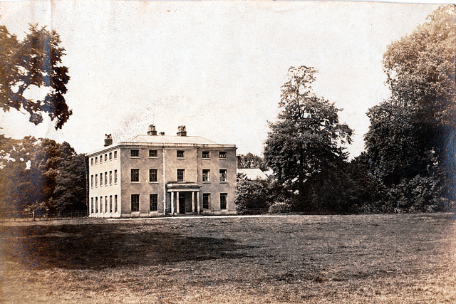 Aldersey Hall, Cheshire (Demolished c1957) from a photo of c1920