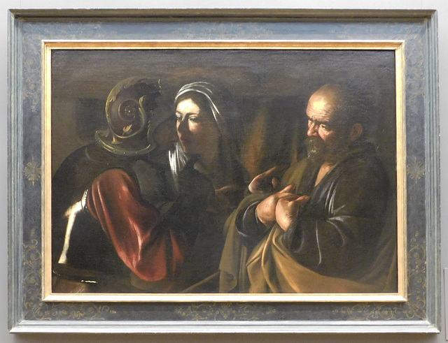 The Denial of St. Peter by Caravaggio in the Metropolitan Museum of Art, January 2022
