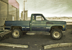 Blue truck dreaming