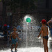 Wasserball auf dem Rathausplatz