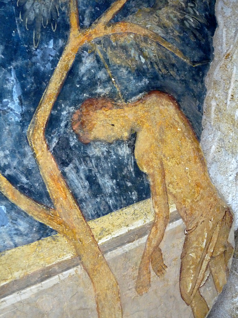 Ivanovo- 14th Century Fresco (Judas Hanging)